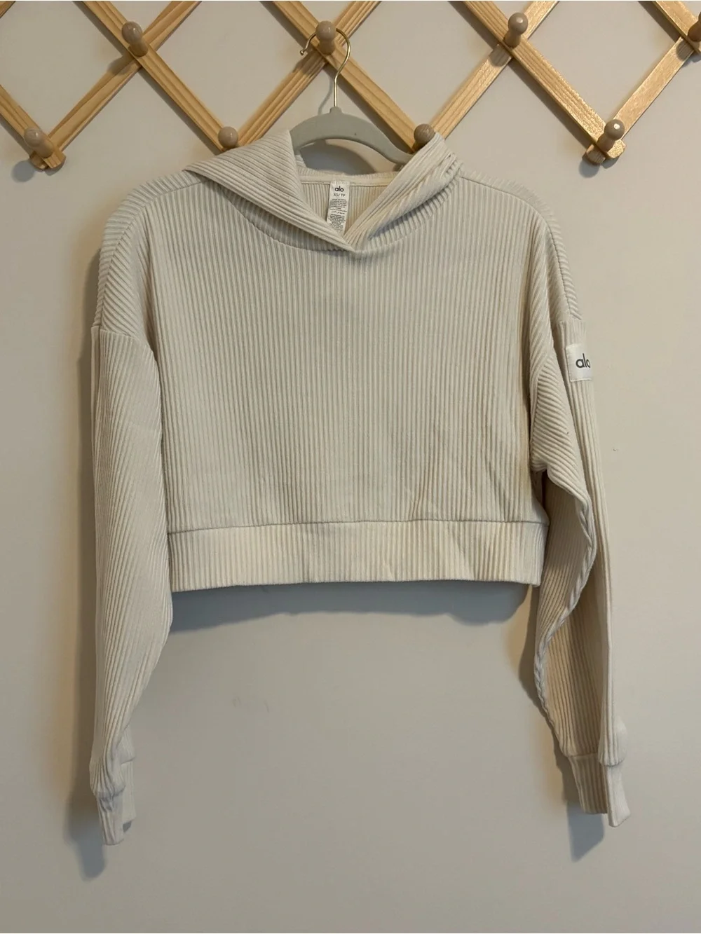 ALO Yoga The Muse Hoodie in Ivory size XS